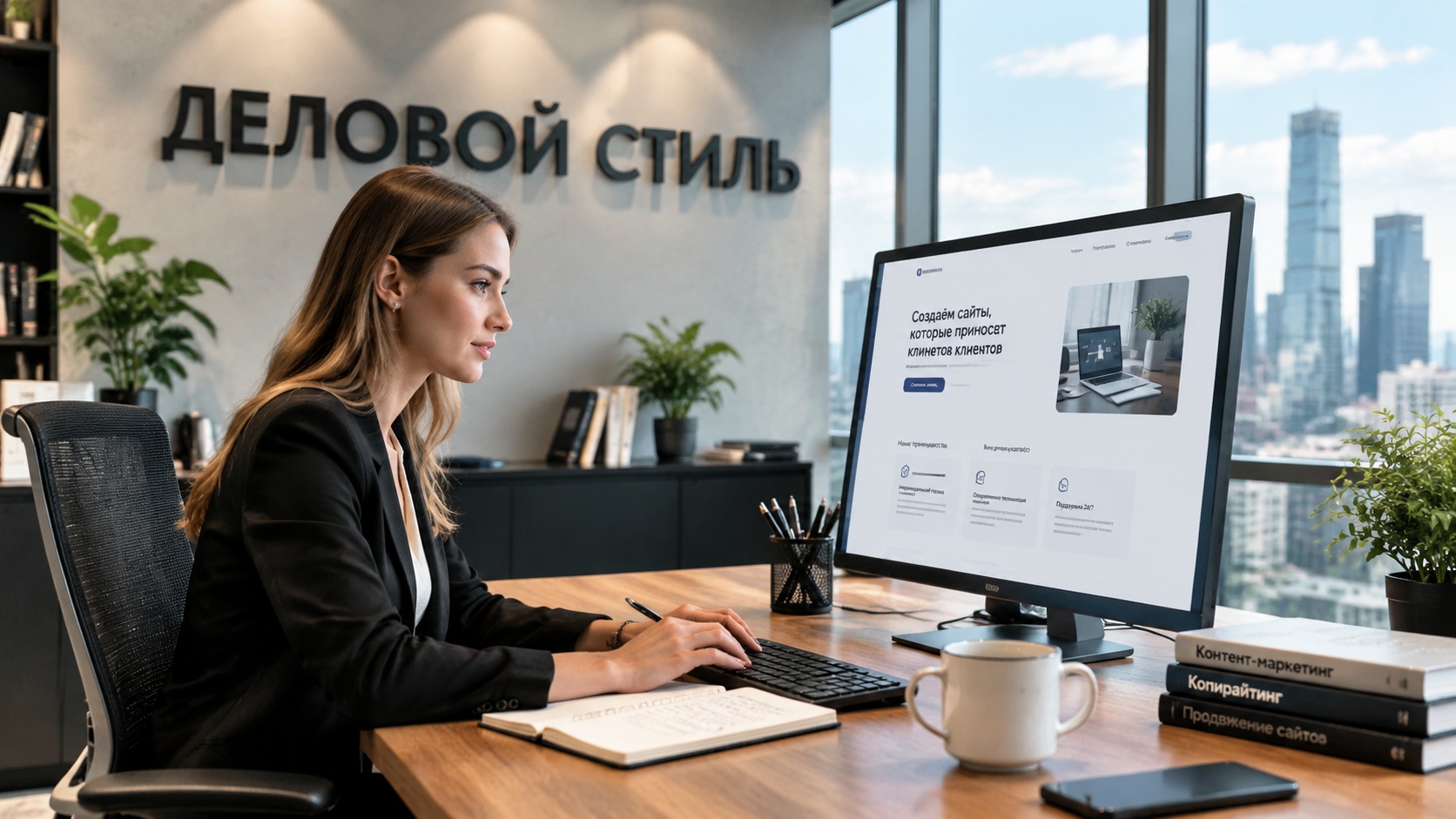 Создание продающих текстов для сайта — копирайтер разрабатывает контент, который превращает посетителей в заявки и увеличивает конверсию
