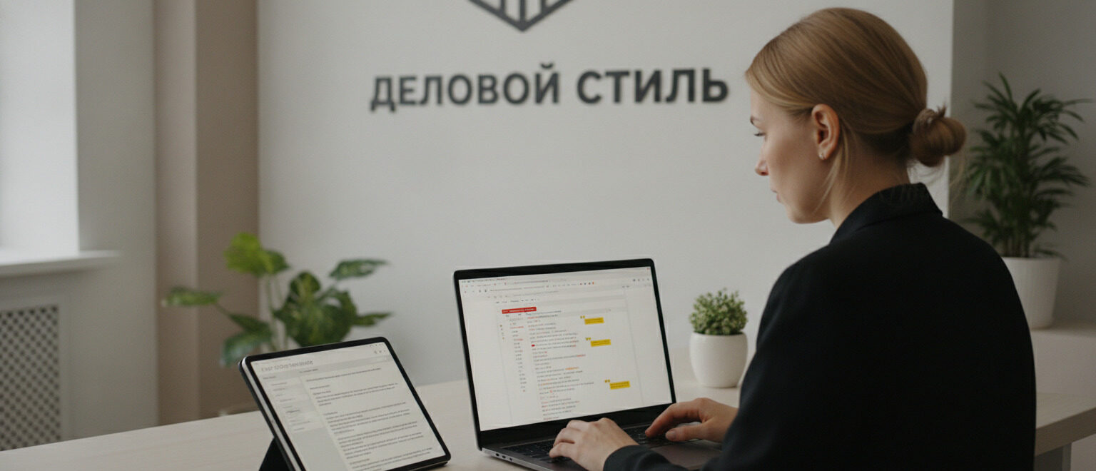 Редактирование текста после нейросети — специалист дорабатывает сгенерированный контент для повышения качества